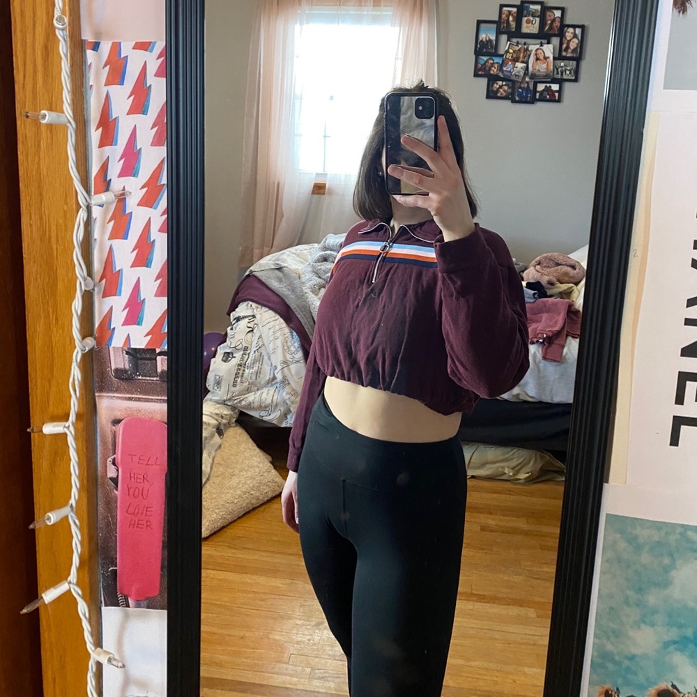 Cropped Stripes Sweatshirt from Target